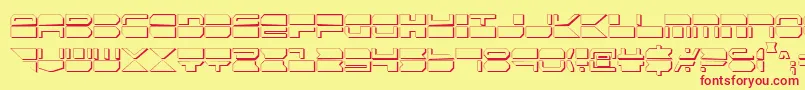 Qmarkcs Font – Red Fonts on Yellow Background