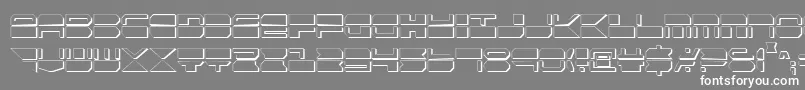 フォントQmarkcs – 灰色の背景に白い文字