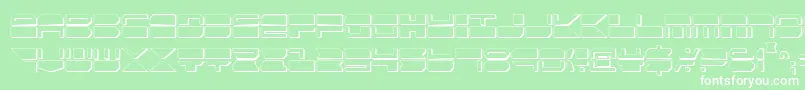 フォントQmarkcs – 緑の背景に白い文字