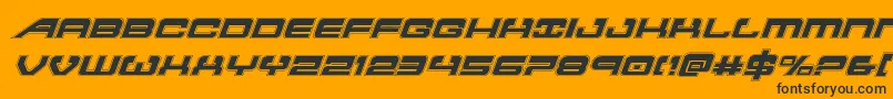 Atlantiaacadital2 Font – Black Fonts on Orange Background