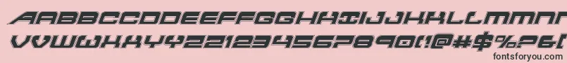 Atlantiaacadital2 Font – Black Fonts on Pink Background