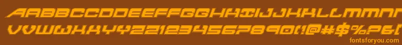 Atlantiaacadital2 Font – Orange Fonts on Brown Background