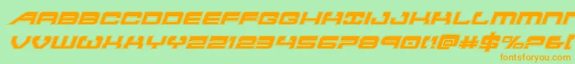 Atlantiaacadital2 Font – Orange Fonts on Green Background