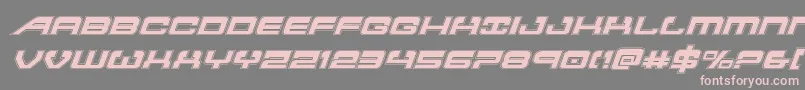 Atlantiaacadital2 Font – Pink Fonts on Gray Background