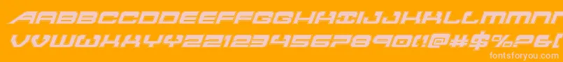 Atlantiaacadital2 Font – Pink Fonts on Orange Background