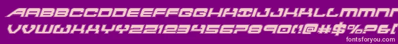 Atlantiaacadital2 Font – Pink Fonts on Purple Background