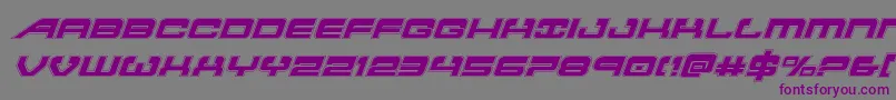 Atlantiaacadital2 Font – Purple Fonts on Gray Background