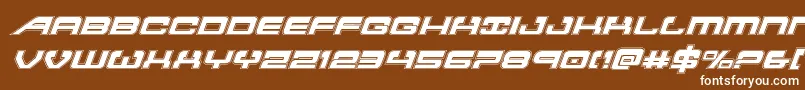 Atlantiaacadital2 Font – White Fonts on Brown Background