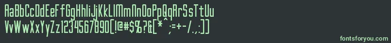 フォントGothamNights – 黒い背景に緑の文字