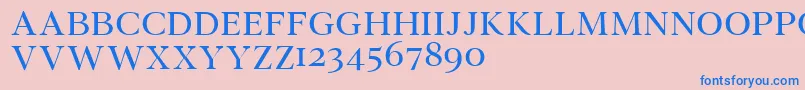 More about Wensleydemo Font Wensleydemo Font – Blue Fonts on Pink Background