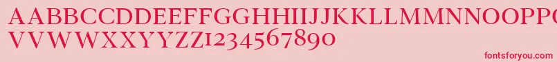 Wensleydemo Font – Red Fonts on Pink Background