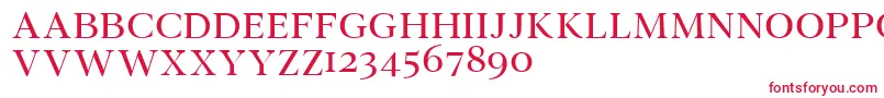 Wensleydemo-Schriftart – Rote Schriften