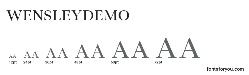 Wensleydemo Font Sizes