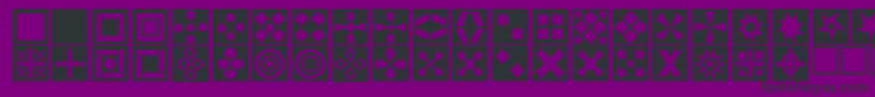 フォントSquare ffy – 紫の背景に黒い文字