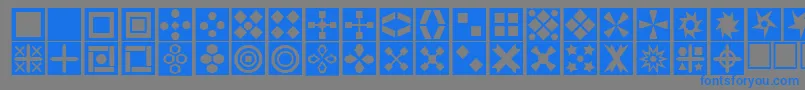 More about Square ffy Font Square ffy Font – Blue Fonts on Gray Background