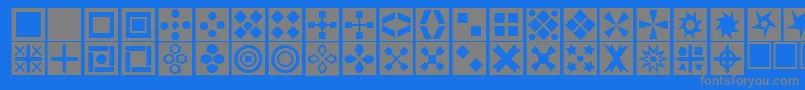 Шрифт Square ffy – серые шрифты на синем фоне