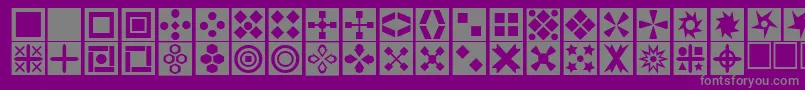 Square ffy Font – Gray Fonts on Purple Background