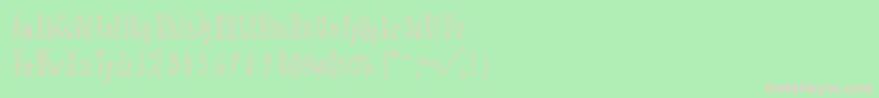 LittleKid Font – Pink Fonts on Green Background