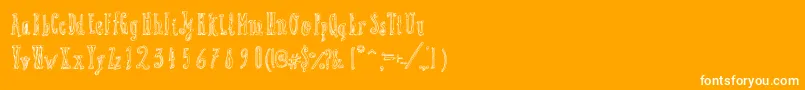 LittleKid Font – White Fonts on Orange Background