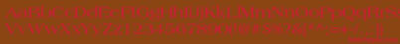 AmericanaLtRoman Font – Red Fonts on Brown Background