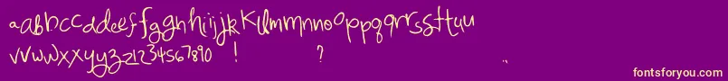 MixFreo Font – Yellow Fonts on Purple Background