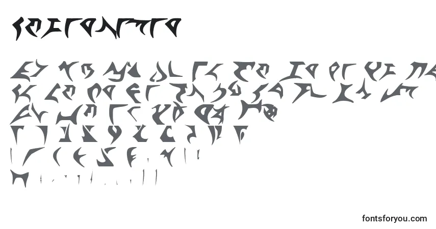 Klingontng Font – alphabet, numbers, special characters