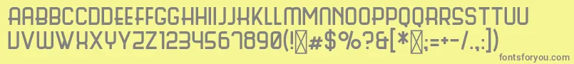 ScienceFair Font – Gray Fonts on Yellow Background