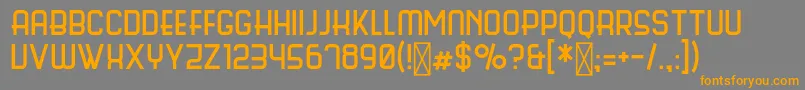 ScienceFair Font – Orange Fonts on Gray Background