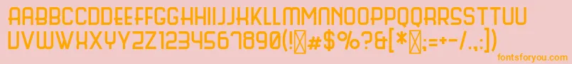 ScienceFair Font – Orange Fonts on Pink Background