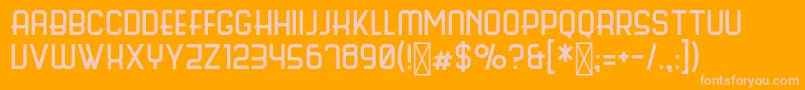 ScienceFair Font – Pink Fonts on Orange Background