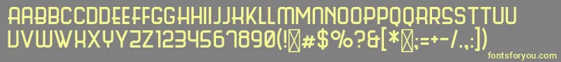 ScienceFair Font – Yellow Fonts on Gray Background