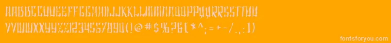Weitere Informationen zur SfShaiFontaiDistressed-Schriftart SfShaiFontaiDistressed-Schriftart – Rosa Schriften auf orangefarbenem Hintergrund