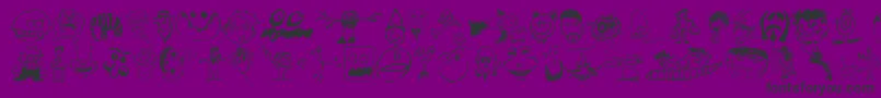 Briapdn0 Font – Black Fonts on Purple Background