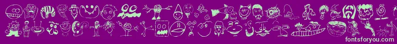fuente Briapdn0 – Fuentes Verdes Sobre Fondo Morado