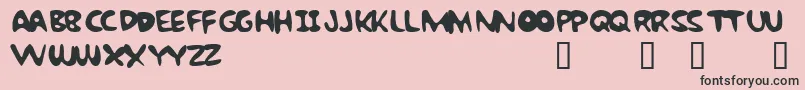 More about BubbleGumRockBtrial Font BubbleGumRockBtrial Font – Black Fonts on Pink Background
