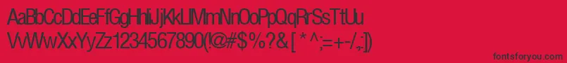 Firsthome34RegularTtcon Font – Black Fonts on Red Background