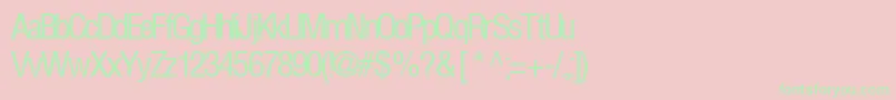 Firsthome34RegularTtcon Font – Green Fonts on Pink Background