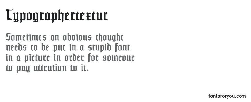 Шрифт Typographertextur