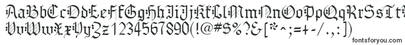フォントGothenburgFraktur – 白い背景に黒い文字