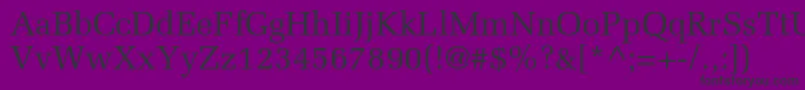 Agmelaniec Font – Black Fonts on Purple Background