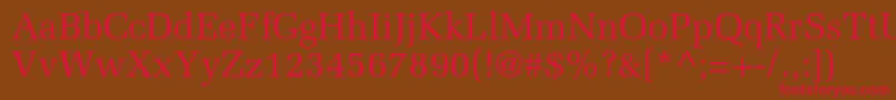 Agmelaniec Font – Red Fonts on Brown Background