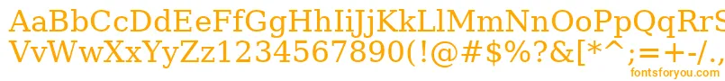 AeJapan Font – Orange Fonts on White Background