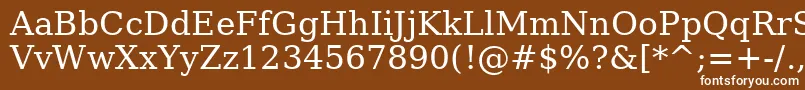AeJapan Font – White Fonts on Brown Background