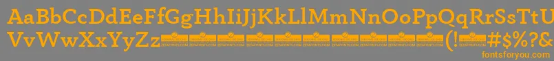 AnaphoraMediumTrial Font – Orange Fonts on Gray Background