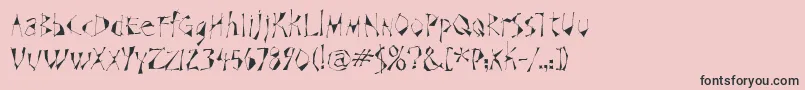 SchizoiditcTt Font – Black Fonts on Pink Background