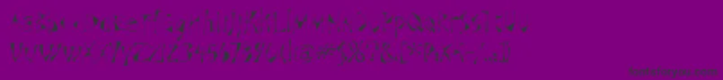 SchizoiditcTt-Schriftart – Schwarze Schriften auf violettem Hintergrund