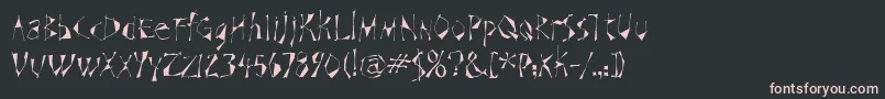 SchizoiditcTt Font – Pink Fonts on Black Background