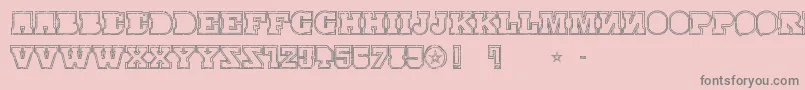 SerialMkv1 Font – Gray Fonts on Pink Background