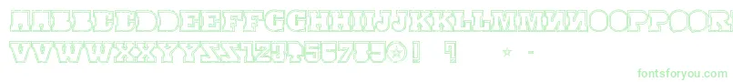 SerialMkv1 Font – Green Fonts on White Background