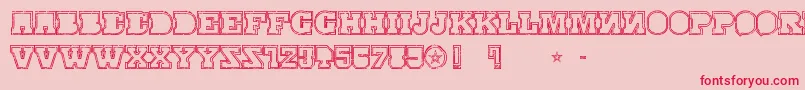 SerialMkv1 Font – Red Fonts on Pink Background